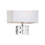 Josette Crystal Design Silver Finish Table Lamp - LOOMLAN - Wildwood - Table Lamps