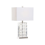 Josette Crystal Design Silver Finish Table Lamp - LOOMLAN - Wildwood - Table Lamps