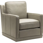 Josie Leather Modern Comfort Swivel Chair - LOOMLAN - Olivia + Quinn - Club Chairs