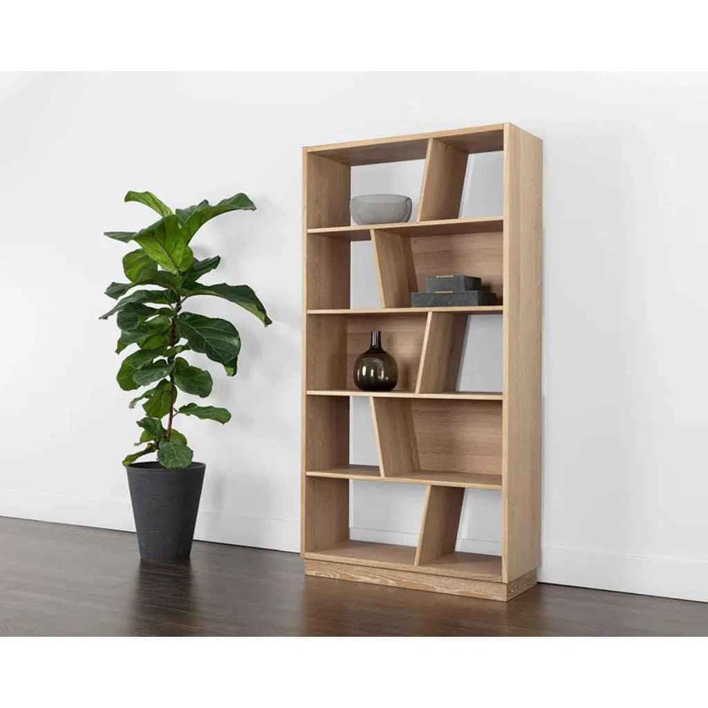 Jude Wooden Contemporary Bookcase - LOOMLAN - Bookcases