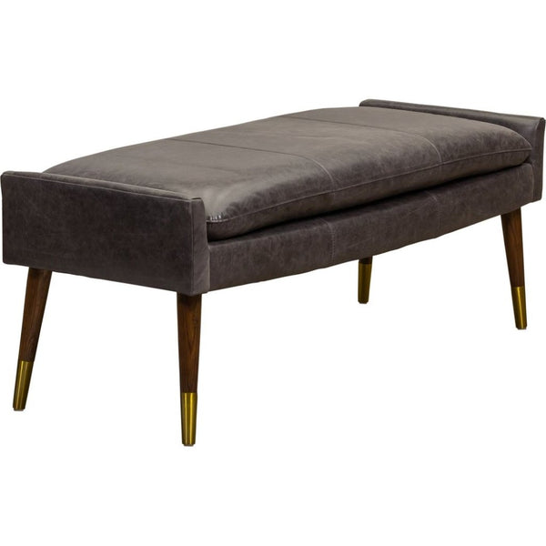 Judy Leather Rectangular Ottoman - LOOMLAN - Olivia + Quinn - Ottomans