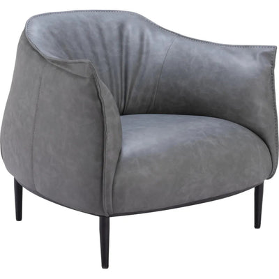 Julian Accent Chair Gray - LOOMLAN - Zuo Modern - Accent Chairs