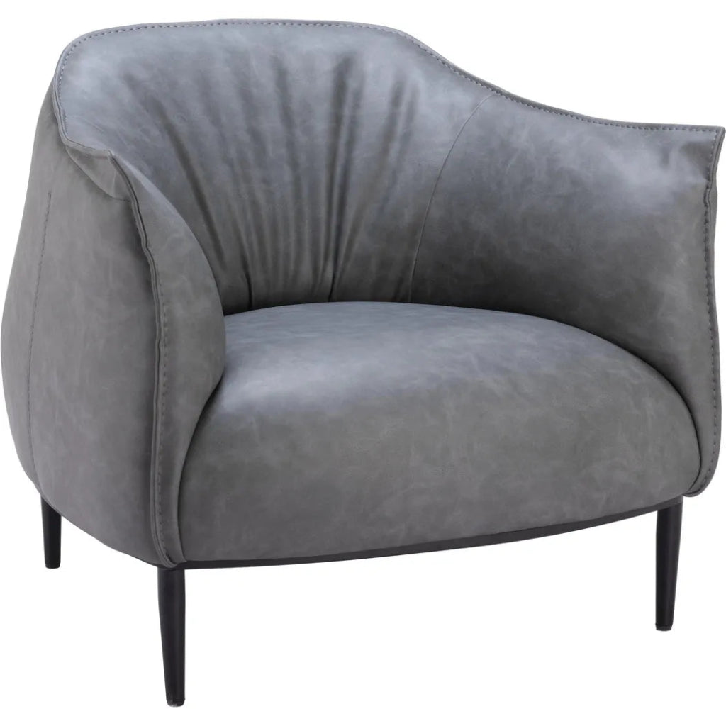 Julian Accent Chair Gray - LOOMLAN - Zuo Modern - Accent Chairs