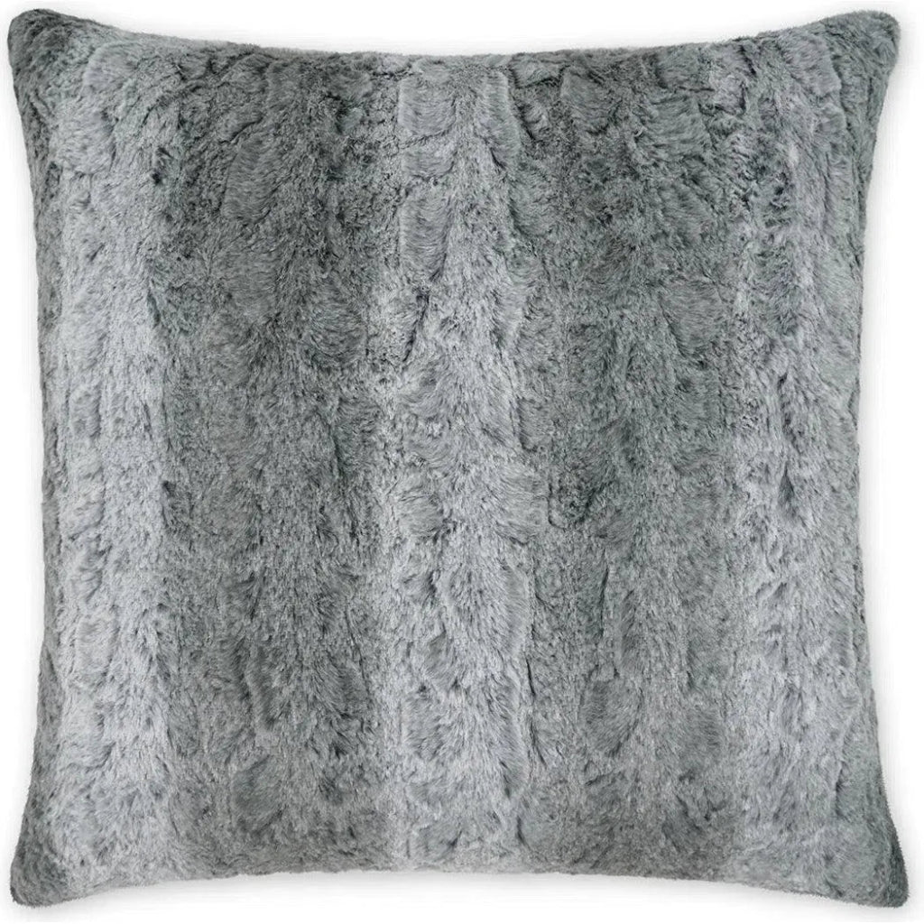 Juneau Fur Grey Large Throw Pillow Insert - LOOMLAN - D.V. Kap - Throw Pillows