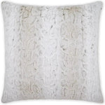 Juneau Fur White Large Throw Pillow Insert - LOOMLAN - D.V. Kap - Throw Pillows