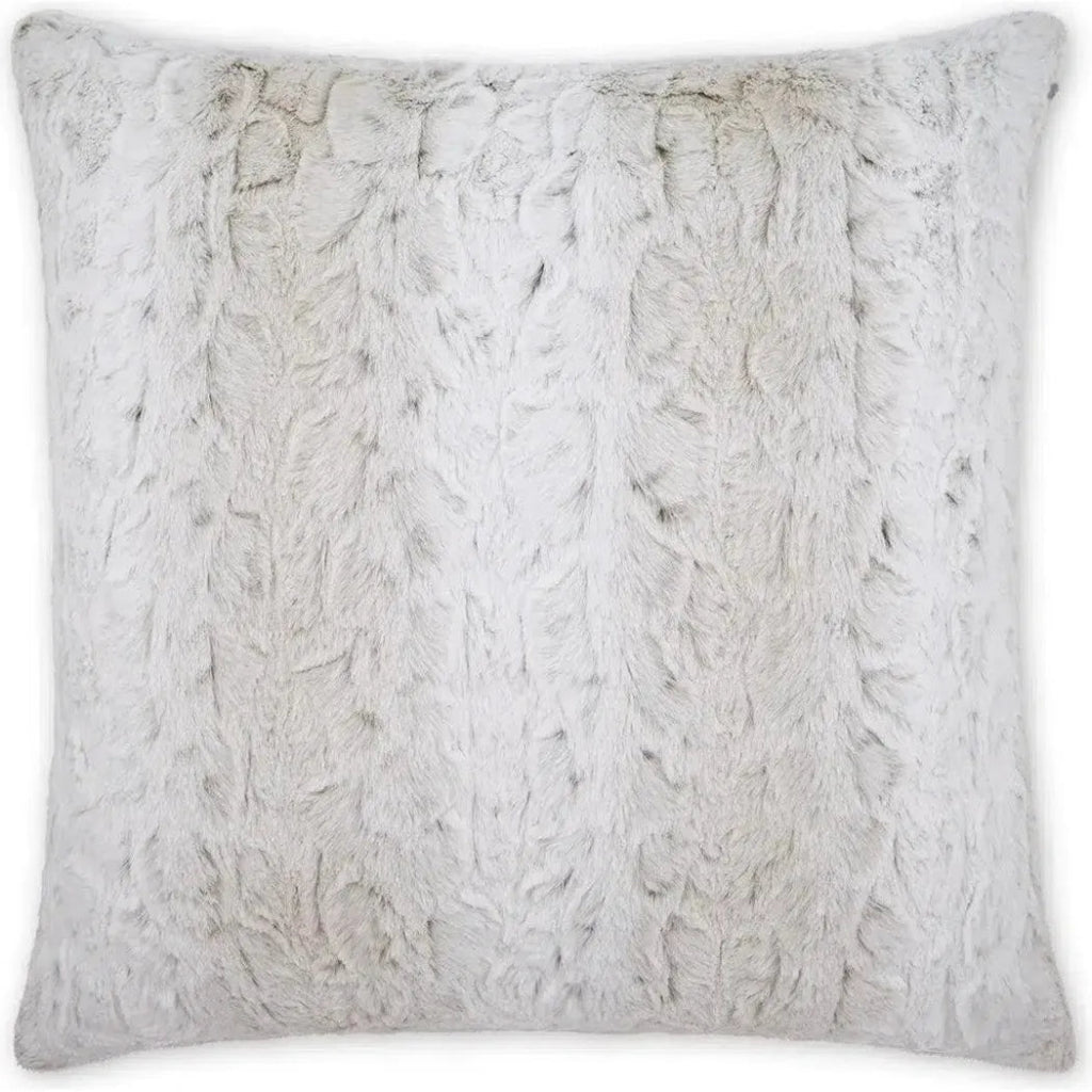 Juneau Fur White Large Throw Pillow Insert - LOOMLAN - D.V. Kap - Throw Pillows