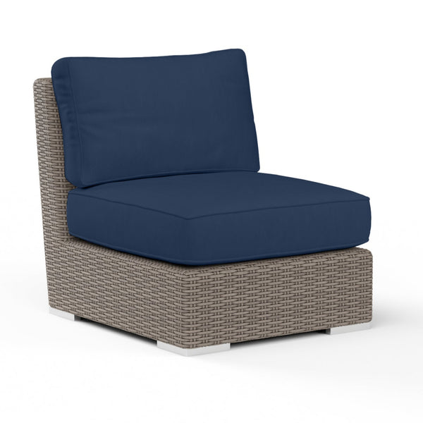 Coronado Sunbrella Upholstered Armless Outdoor Club Chair