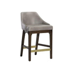 Kace Leather Counter Stool - LOOMLAN - Counter Stools