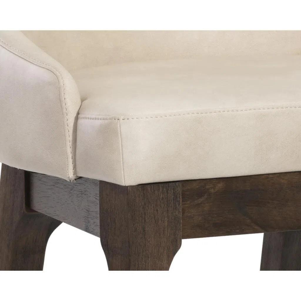 Kace Leather Counter Stool - LOOMLAN - Counter Stools