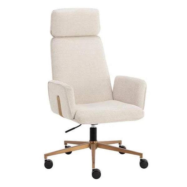 Kalev Office Chair Chacha Cream with - LOOMLAN - SUNPAN - Office Chairs