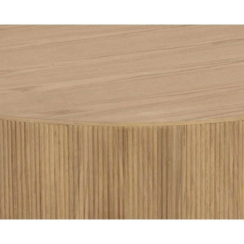 Kalla Wooden Round Coffee Table - LOOMLAN - SUNPAN - Coffee Tables