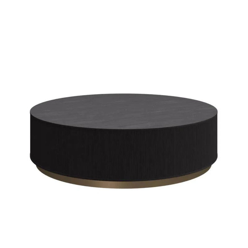 Kalla Wooden Round Coffee Table - LOOMLAN - SUNPAN - Coffee Tables
