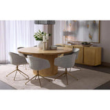Kalla Wooden Round Dining Table - LOOMLAN - SUNPAN - Dining Tables