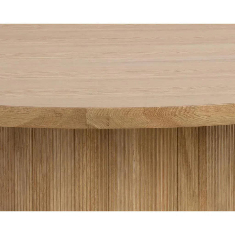 Kalla Wooden Round Dining Table - LOOMLAN - SUNPAN - Dining Tables