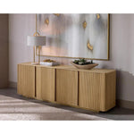 Kalla Wooden Steel Sideboard - LOOMLAN - Sideboards