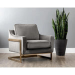 Kalmin Fabric Lounge Chair - LOOMLAN - Club Chairs