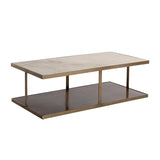 Kamali Coffee Table Marble Antique Gold Base - LOOMLAN - SUNPAN - Coffee Tables
