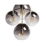 Kamara Iron Framed Glass Chandelier - LOOMLAN - Chandeliers