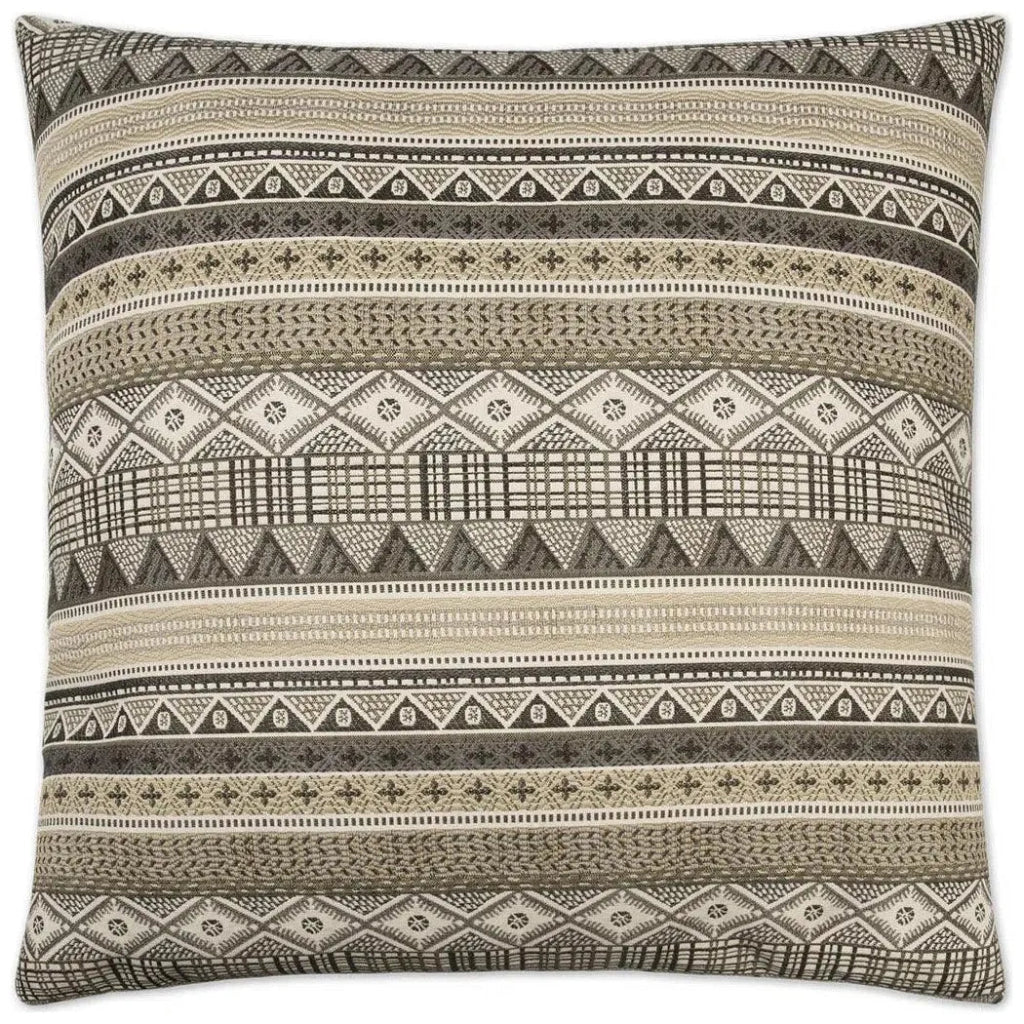 Kamba Brown Throw Pillow With Insert - LOOMLAN - Throw Pillows