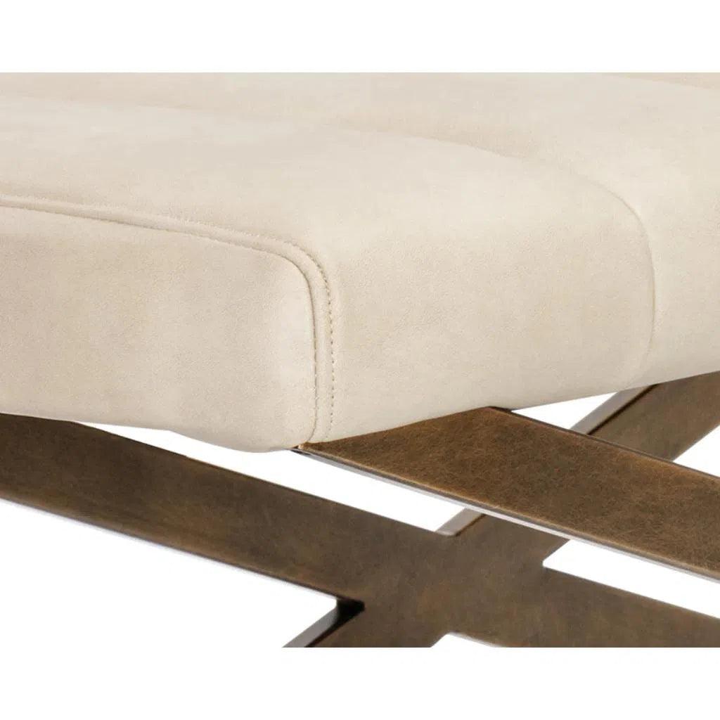 Kammi Leather Bedroom Bench - LOOMLAN - Bedroom Benches