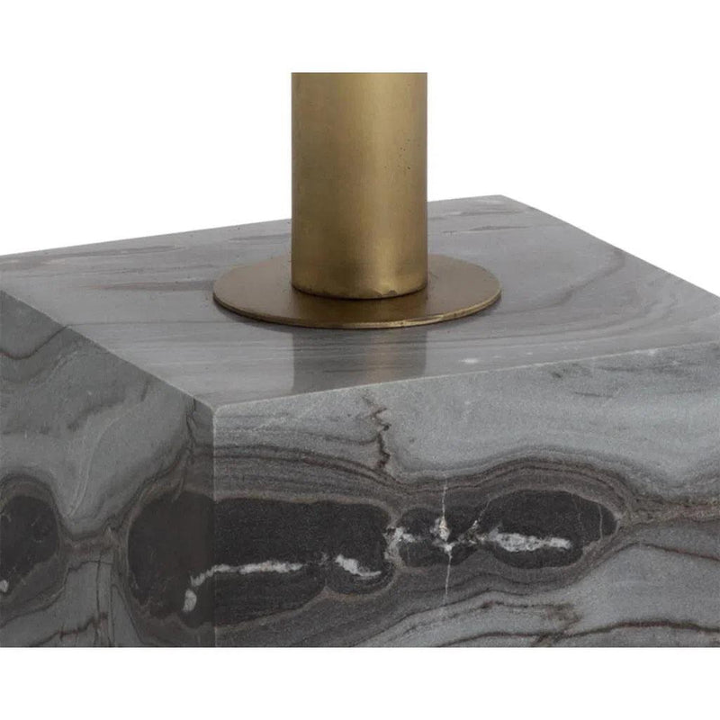 Kata Marble Based Iron Round Bar Table - LOOMLAN - SUNPAN - Bar Tables