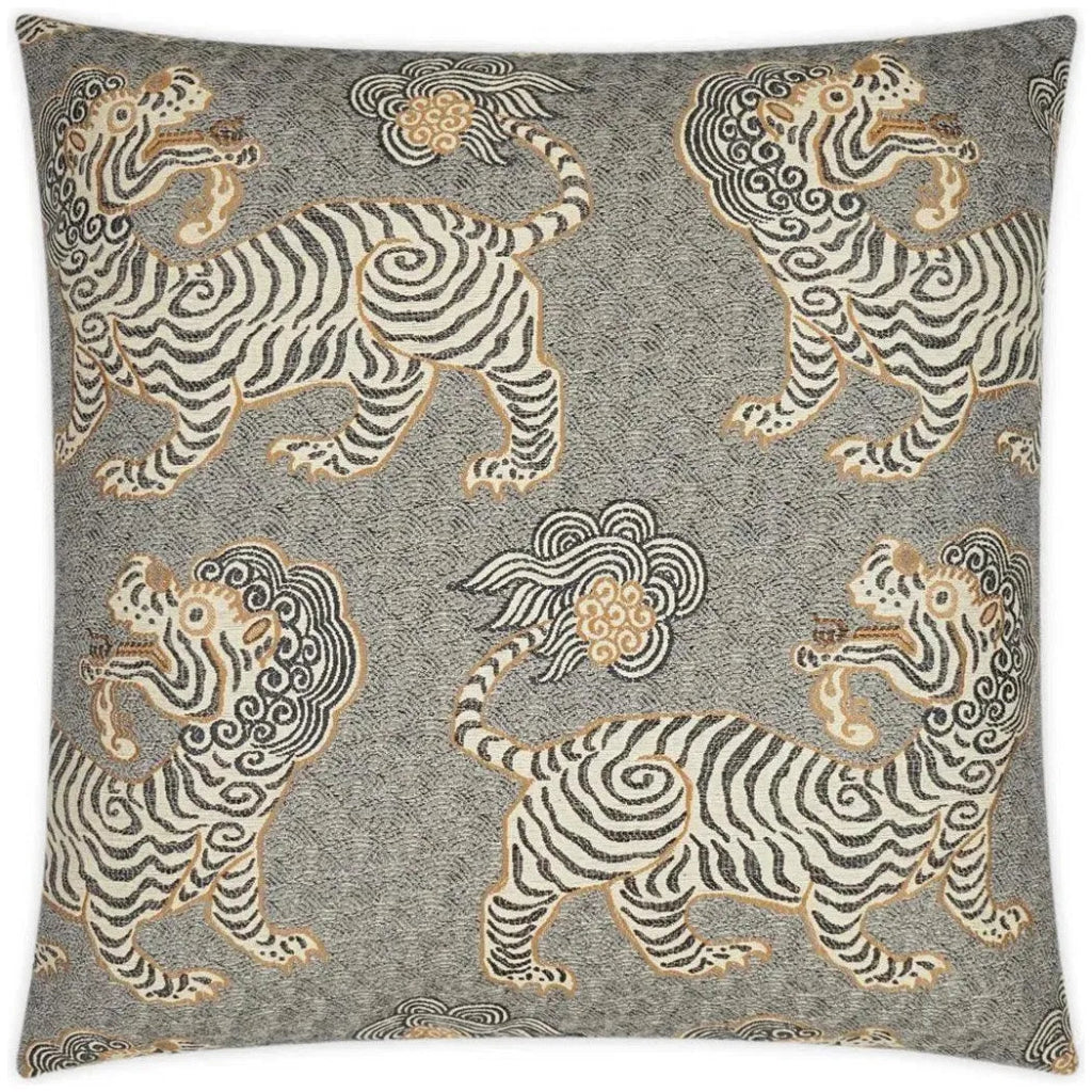 Kathmandu Onyx Tan Taupe Grey Large Throw Pillow Insert - LOOMLAN - D.V. Kap - Throw Pillows