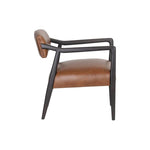 Keagan Leather Lounge Chair - LOOMLAN - Accent Chairs