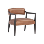 Keagan Leather Lounge Chair - LOOMLAN - Accent Chairs