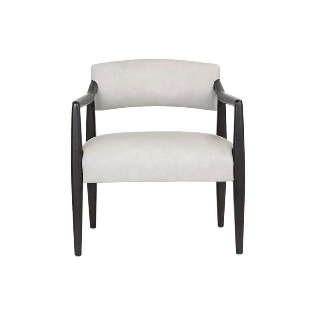 Keagan Leather Lounge Chair - LOOMLAN - Accent Chairs