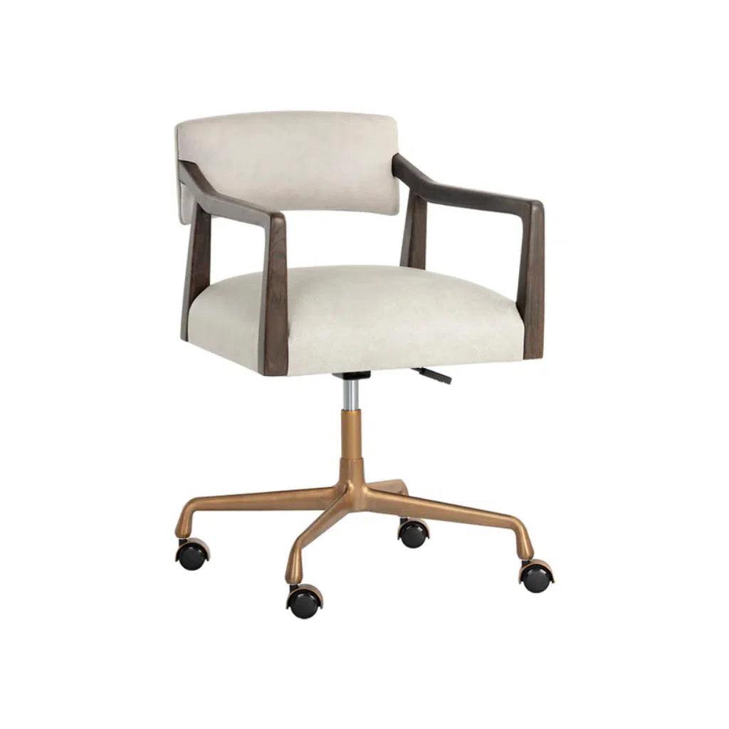 Keagan Leather Office Chair - LOOMLAN - Office Chairs