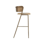 Keanu Powder Coated Iron Barstool - LOOMLAN - Bar Stools