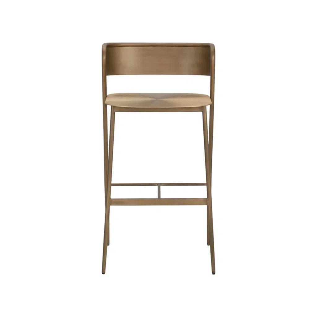 Keanu Powder Coated Iron Barstool - LOOMLAN - Bar Stools