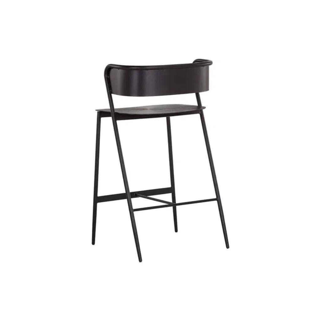 Keanu Powder Coated Iron Counter Stool - LOOMLAN - Counter Stools