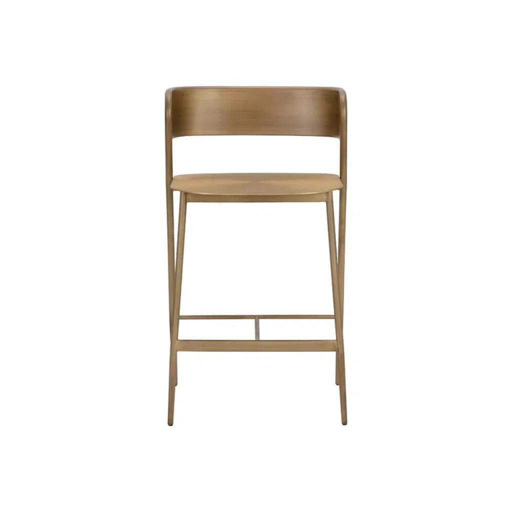 Keanu Powder Coated Iron Counter Stool - LOOMLAN - Counter Stools