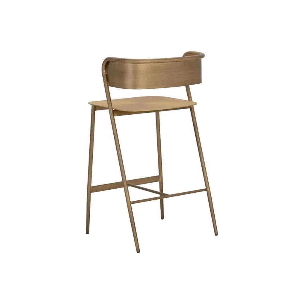 Keanu Powder Coated Iron Counter Stool - LOOMLAN - Counter Stools