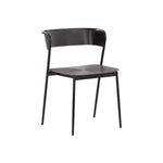 Keanu Powder Coated Iron Dining Chair - LOOMLAN - Dining Chairs