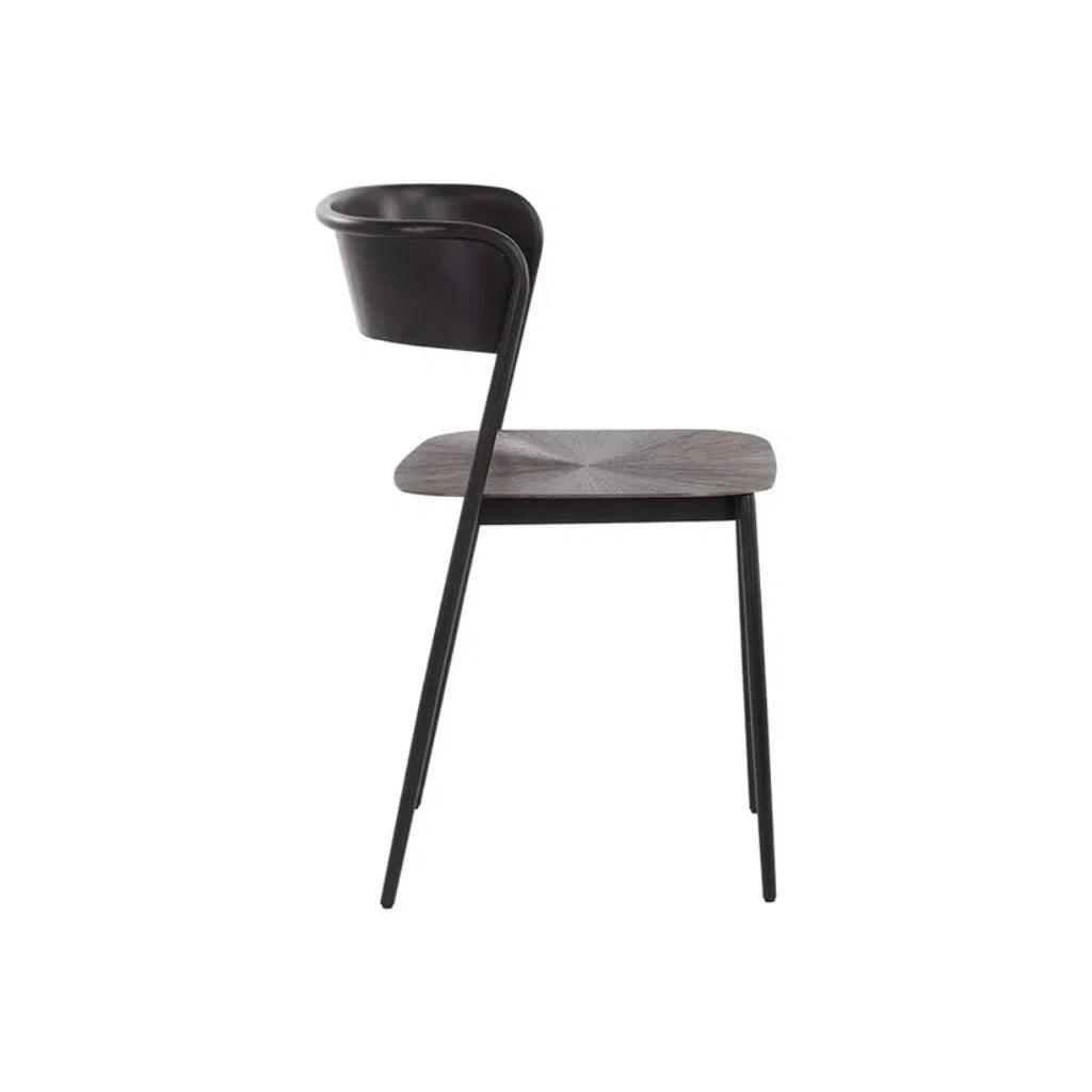 Keanu Powder Coated Iron Dining Chair - LOOMLAN - Dining Chairs