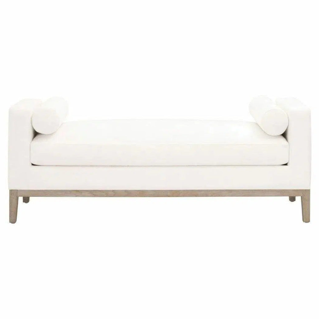 Keaton Bench LiveSmart White Natural Oak - LOOMLAN - Essentials For Living - Bedroom Benches