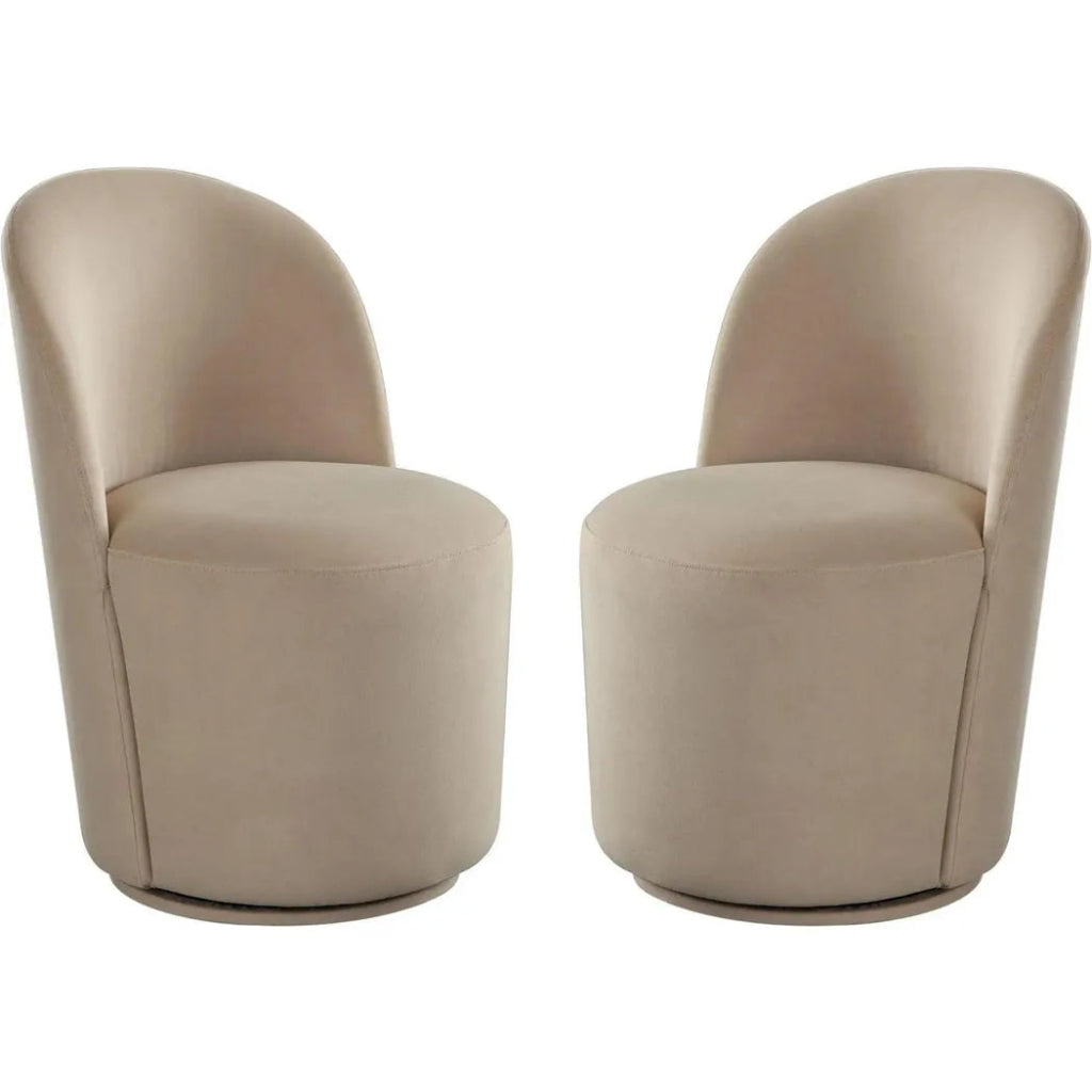 Kendall Boucle Armless Dining Chair (2 - Pack) - LOOMLAN - Diamond Sofa - Dining Chairs