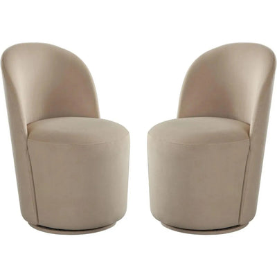 Kendall Boucle Armless Dining Chair (2 - Pack) - LOOMLAN - Diamond Sofa - Dining Chairs