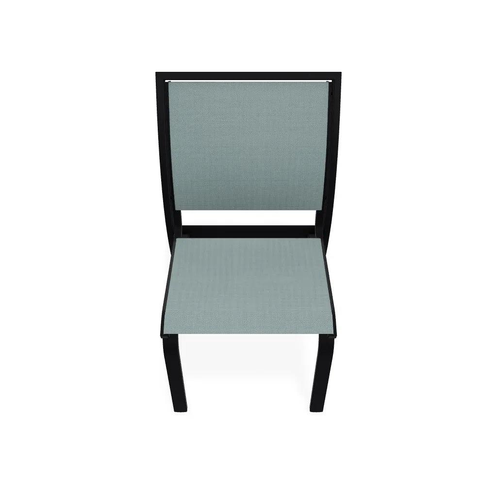 Kendall Sling Stacking Armless Cafe Chair - LOOMLAN - Outdoor Accent Chairs