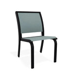 Kendall Sling Stacking Armless Cafe Chair - LOOMLAN - Outdoor Accent Chairs