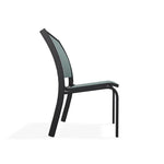 Kendall Sling Stacking Armless Cafe Chair - LOOMLAN - Outdoor Accent Chairs