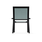 Kendall Sling Stacking Cafe Chair - LOOMLAN - Outdoor Accent Chairs