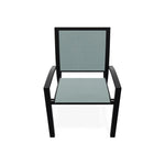 Kendall Sling Stacking Cafe Chair - LOOMLAN - Outdoor Accent Chairs