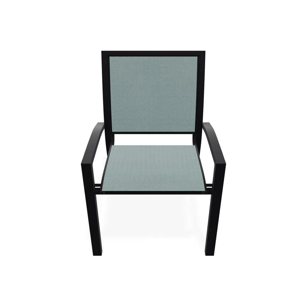 Kendall Sling Stacking Cafe Chair - LOOMLAN - Outdoor Accent Chairs