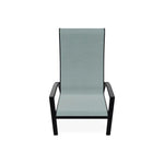 Kendall Sling Stacking Chat Height Chair - LOOMLAN - Outdoor Accent Chairs