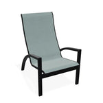 Kendall Sling Stacking Chat Height Chair - LOOMLAN - Outdoor Accent Chairs