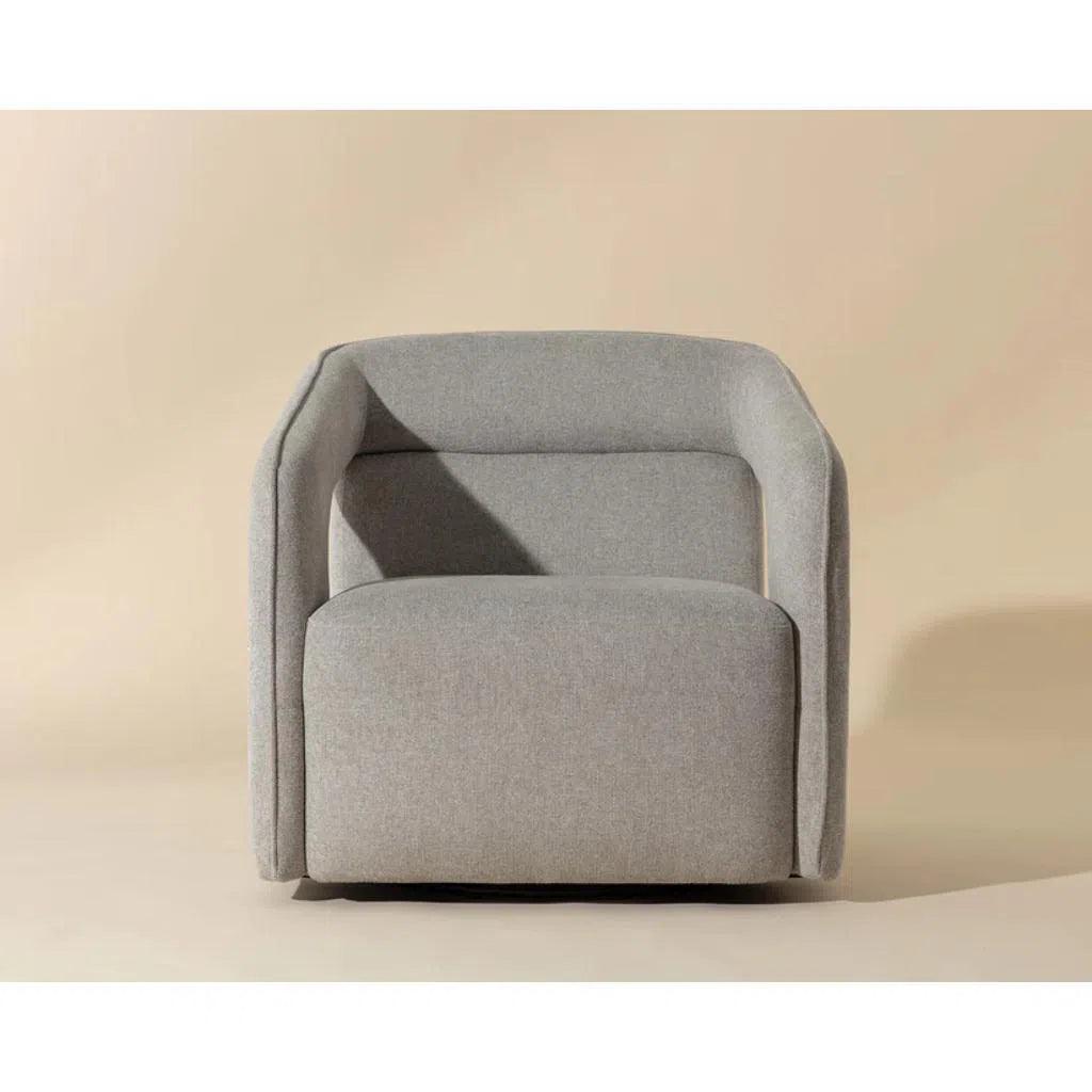 Kendrick Fabric Swivel Lounge Chair - LOOMLAN - Accent Chairs