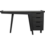 Kennedy Desk, Black Home Office Desk Drawers - LOOMLAN - Noir - Home Office Desks